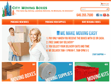 Tablet Screenshot of citymovingboxes.com